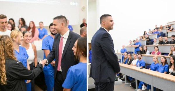 Ian Borg Mater Dei Hastanesi'ne katılacak yeni hemşire ve ebeleri ziyaret etti