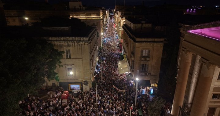 Repubblika dayanışma protestosuna katılan binlerce kişiye teşekkür etti
