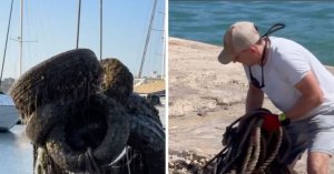 Żibel Manoel Island Marina'dan şaşırtıcı 22 ton çöp çıkardı