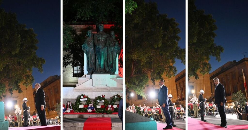 Malta Zafer Günü Arifesinde Büyük Kuşatma Anıtı'nda Çelenk Töreni Düzenledi