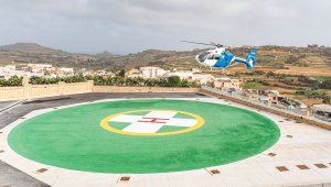 Gozo Genel Hastanesi'nin yeni helikopter pisti açıldı: Mater Dei'ye sevkte yaklaşık 10 dakika kazanılacak
