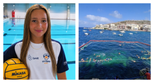 Julie Micallef, Malta 18 yaş altı su topu takımını temsil eden ilk Gozitan kız oldu
