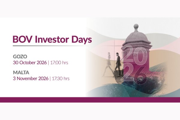 Malta bankası Bank of Valletta, ikinci Yatırımcı Günleri'ni düzenliyor