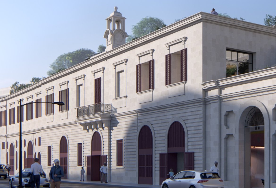 Floriana'daki eski elektrik santraline otel ve butik daire projesi için izin talebi