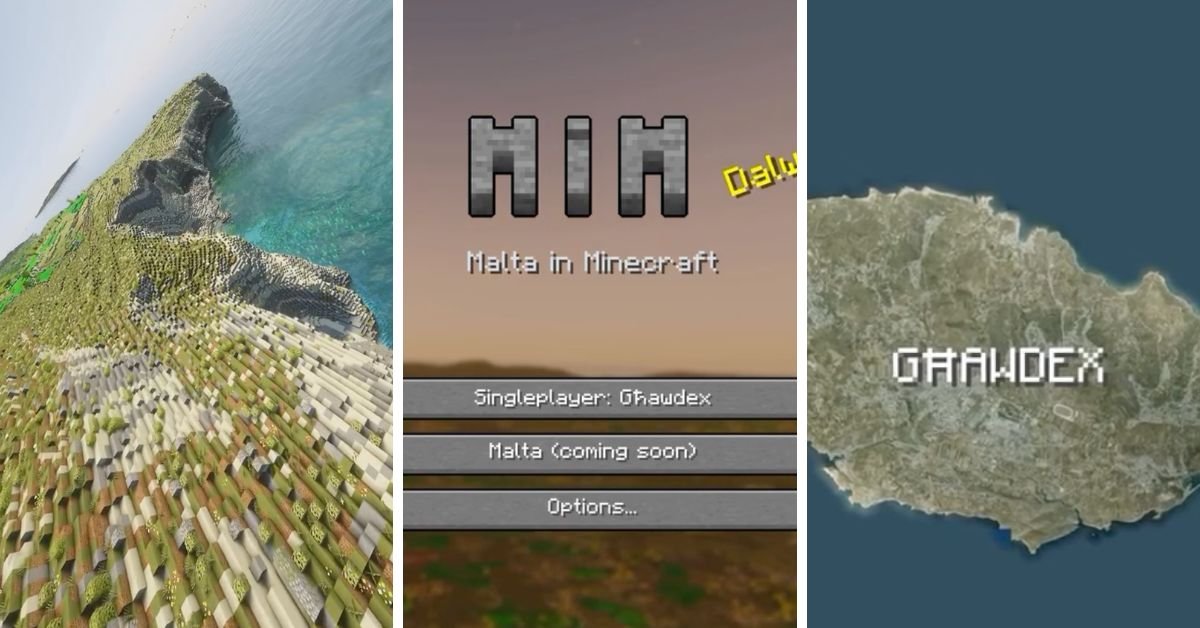 Malta ve Gozo, Minecraft'ta gerçek ölçekte yeniden inşa ediliyor