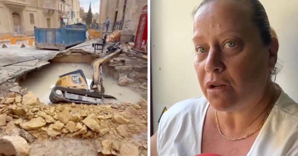Tarxien'de kepçe devrildi: çiçekçi çalışanı 'travma yaşadık' dedi