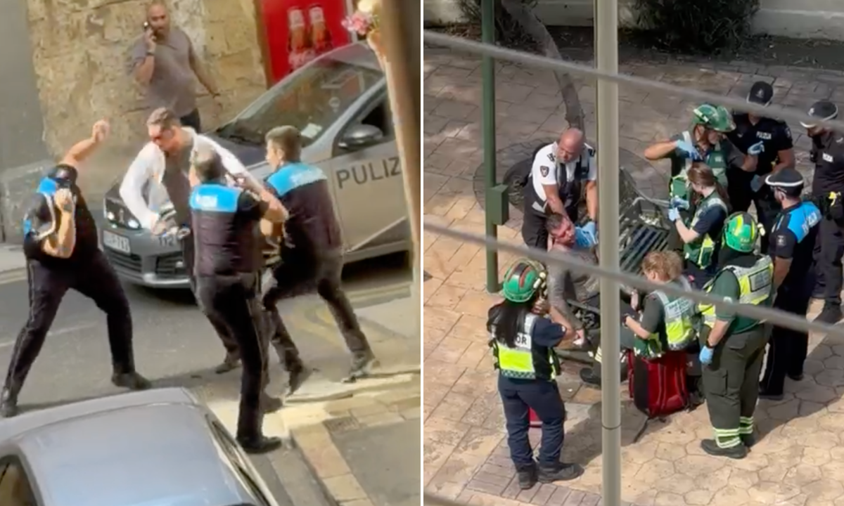 Polis müfettişi, Valletta'daki kavgada yumruklandığını ve tehdit edildiğini mahkemede anlattı