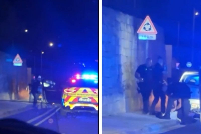 Imġarr'da dur ihtarına uymadığı iddia edilen sürücüye polis silah doğrulttu