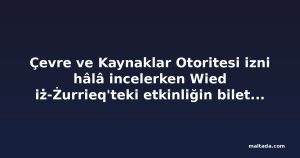 Çevre ve Kaynaklar Otoritesi izni hâlâ incelerken Wied iż-Żurrieq'teki etkinliğin biletleri satılıyor