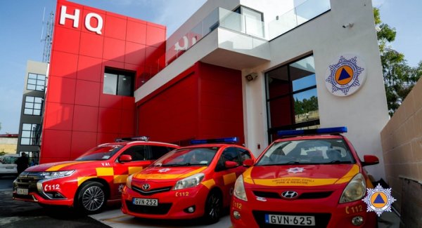 Malta Sivil Koruma Dairesi'nin yenilenen genel binası ve itfaiye sevk operasyon merkezi açıldı