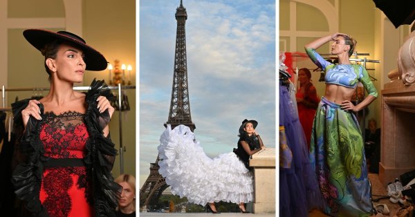 Malta'lı model Karly Naudi Paris Moda Haftası'nda üç tasarımcı için podyuma çıktı