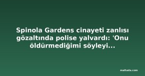 Spinola Gardens cinayeti zanlısı gözaltında polise yalvardı: 'Onu öldürmediğimi söyleyin bana'