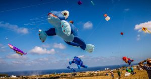 Gozo'da Gharb'ta hafta sonu Uluslararası Uçurtma ve Rüzgar Festivali