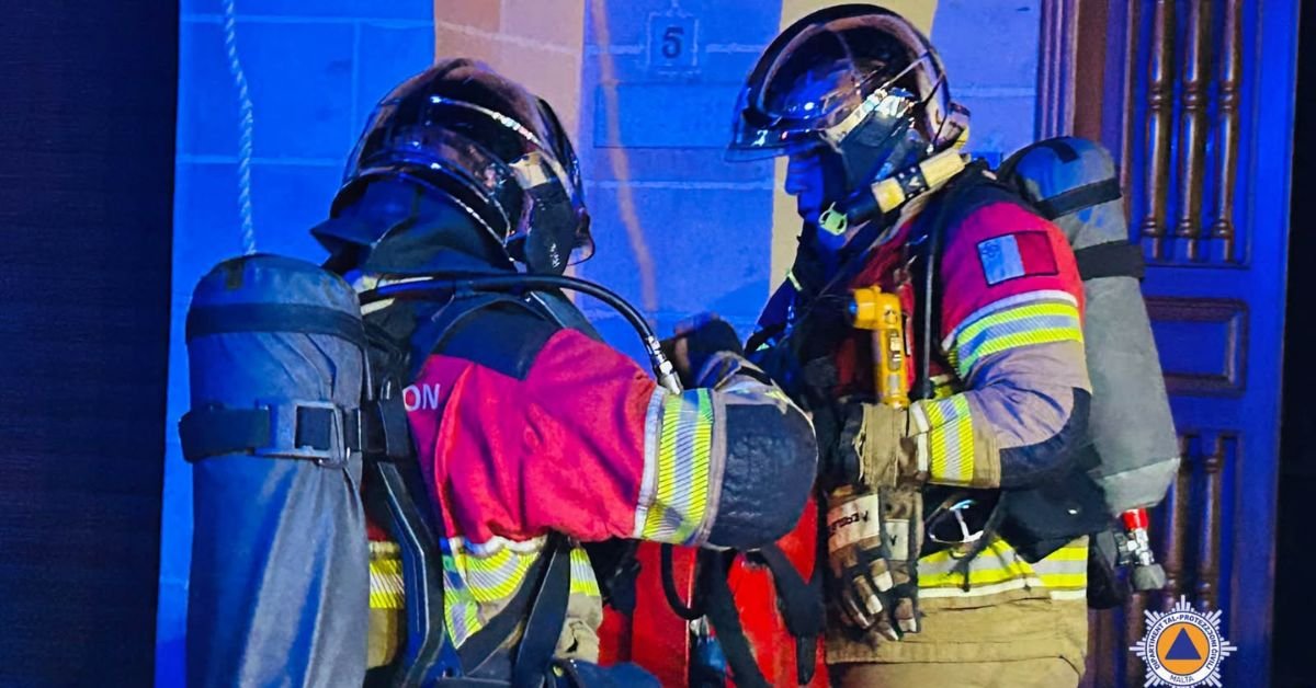 Żurrieq sakini evde çıkan erken sabah yangını sonrası hastaneye kaldırıldı